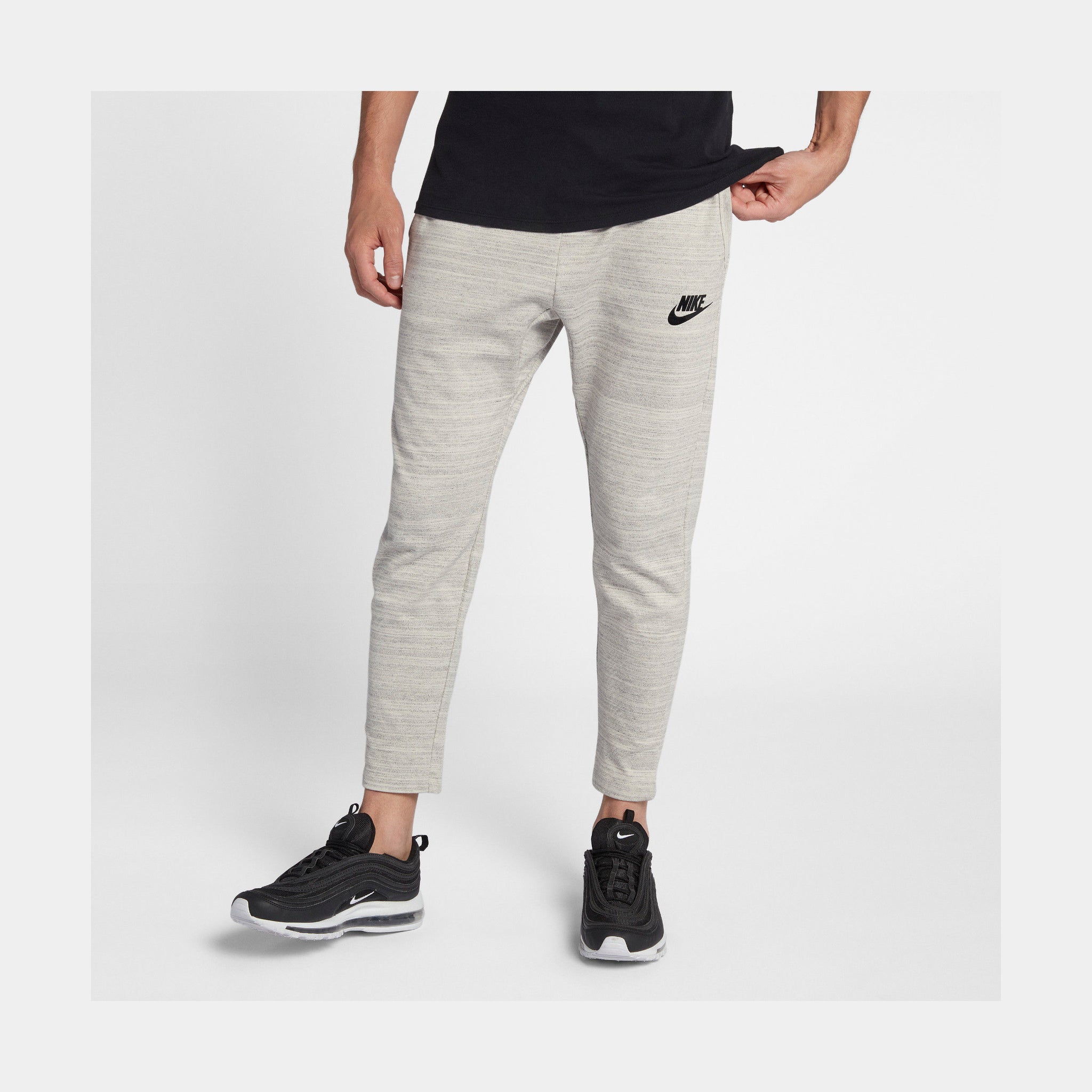 Men's Joey Logano Concepts Sport Charcoal Quest Knit Pants